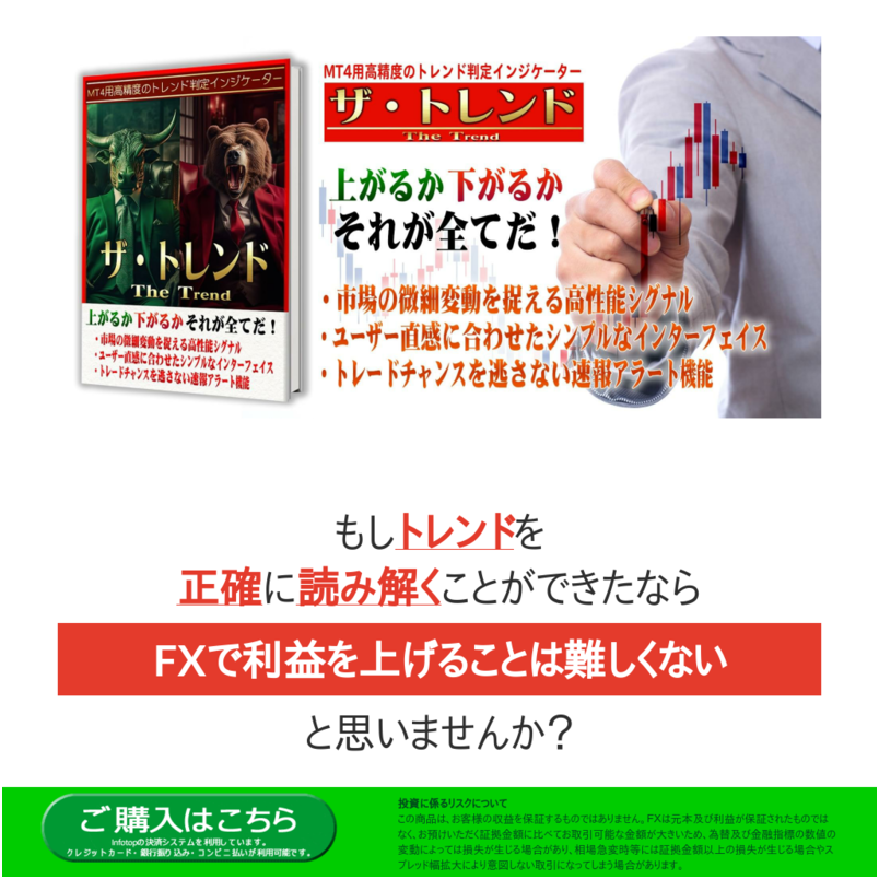 MT4用高精度のトレンド判定インジケーター「The Trend」