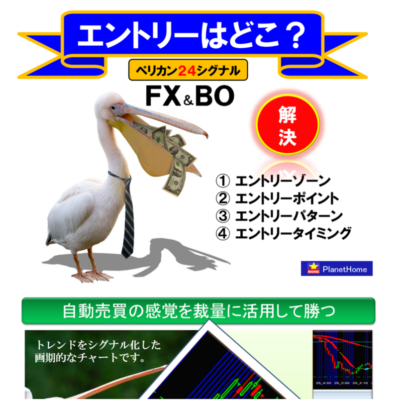 『ペリカン24シグナル』ＦＸ＆バイナリー兼用シグナルチャート