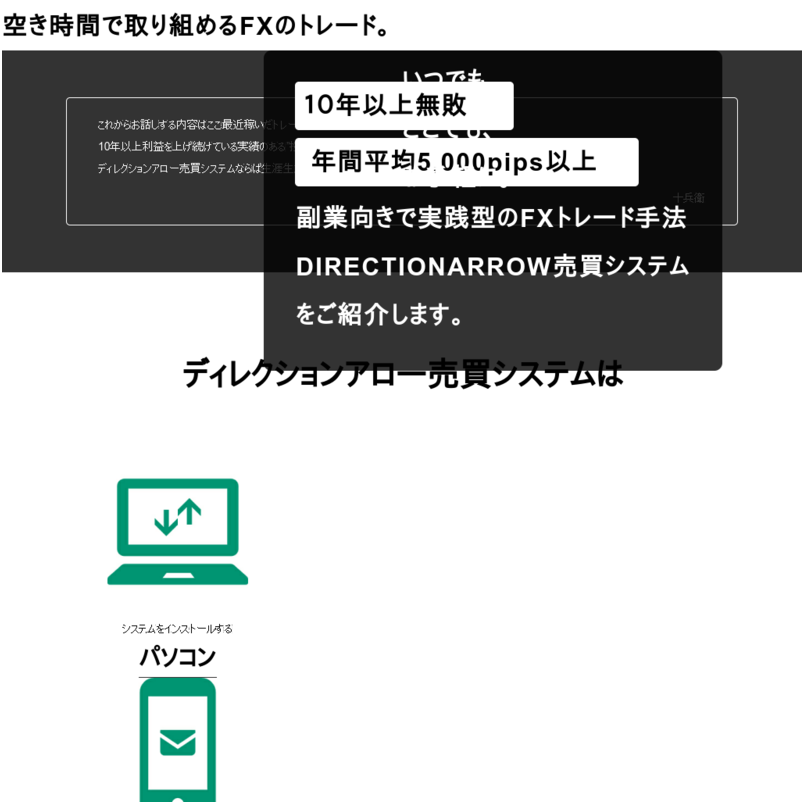 DIRECTIONARROW売買システム（ディレクションアロー売買システム）