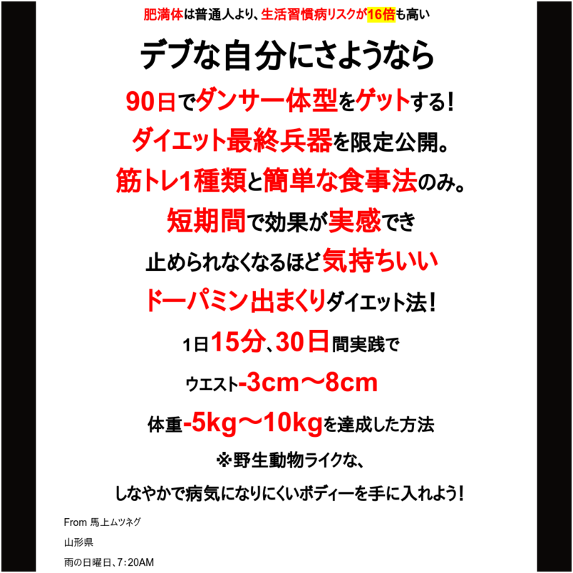 超短期間でキレイに痩せるための方法 －ダイエット大全－