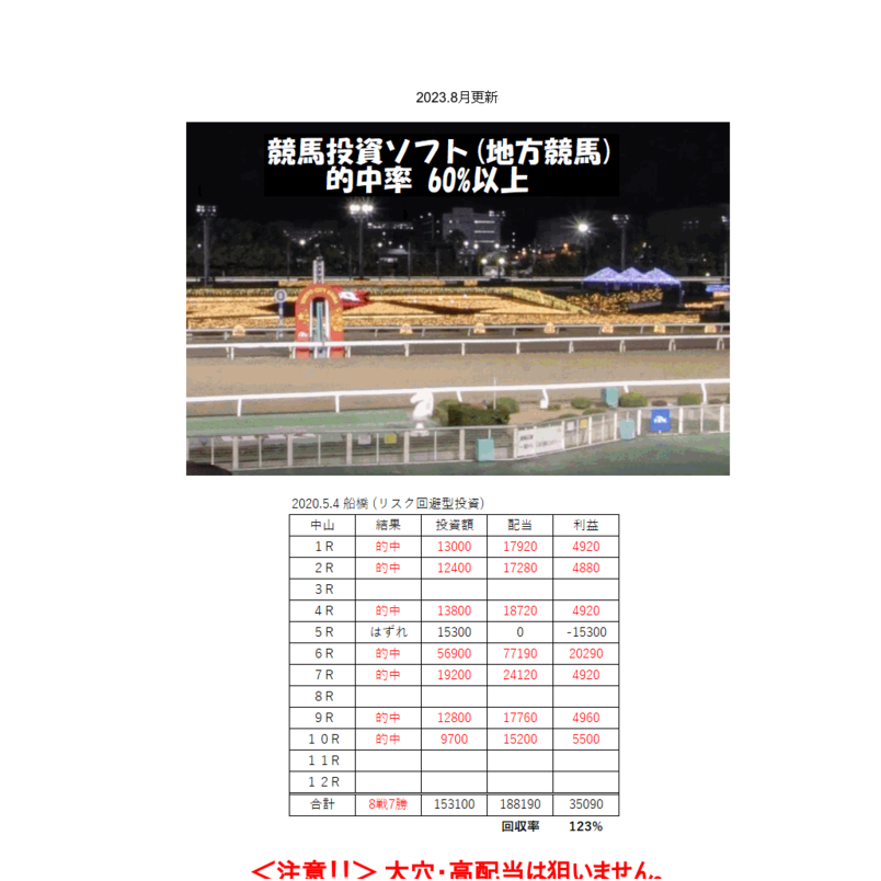 ターゲットキング　V2　（地方競馬予想専用ソフト）