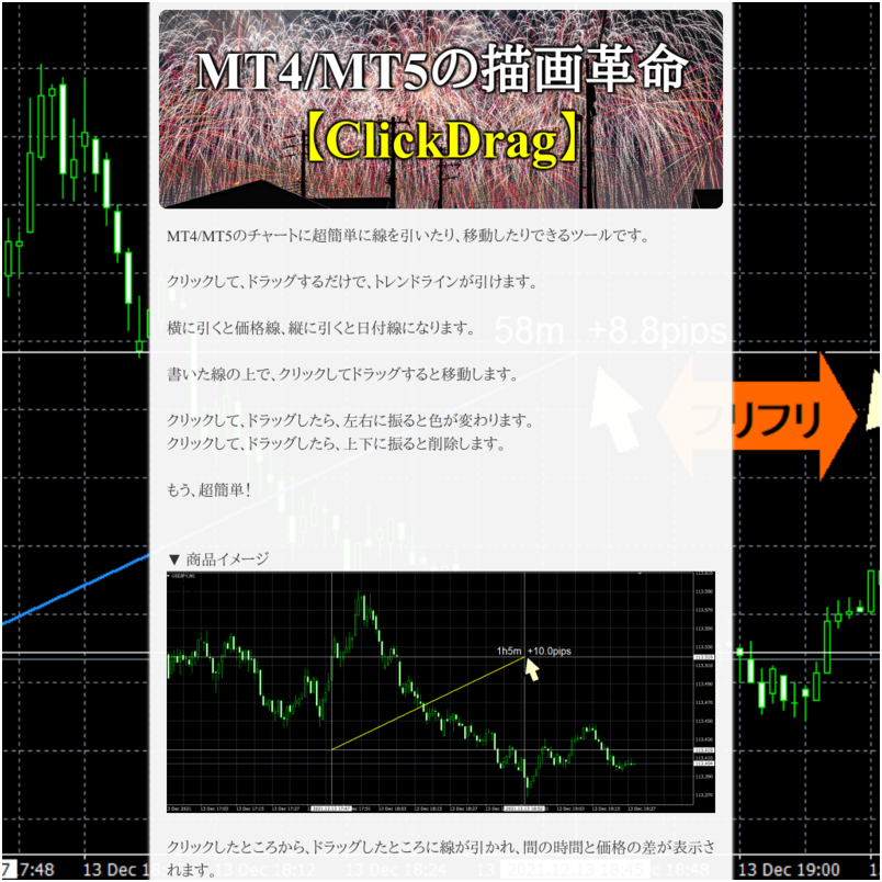MT4/MT5の描画革命 【ClickDrag】