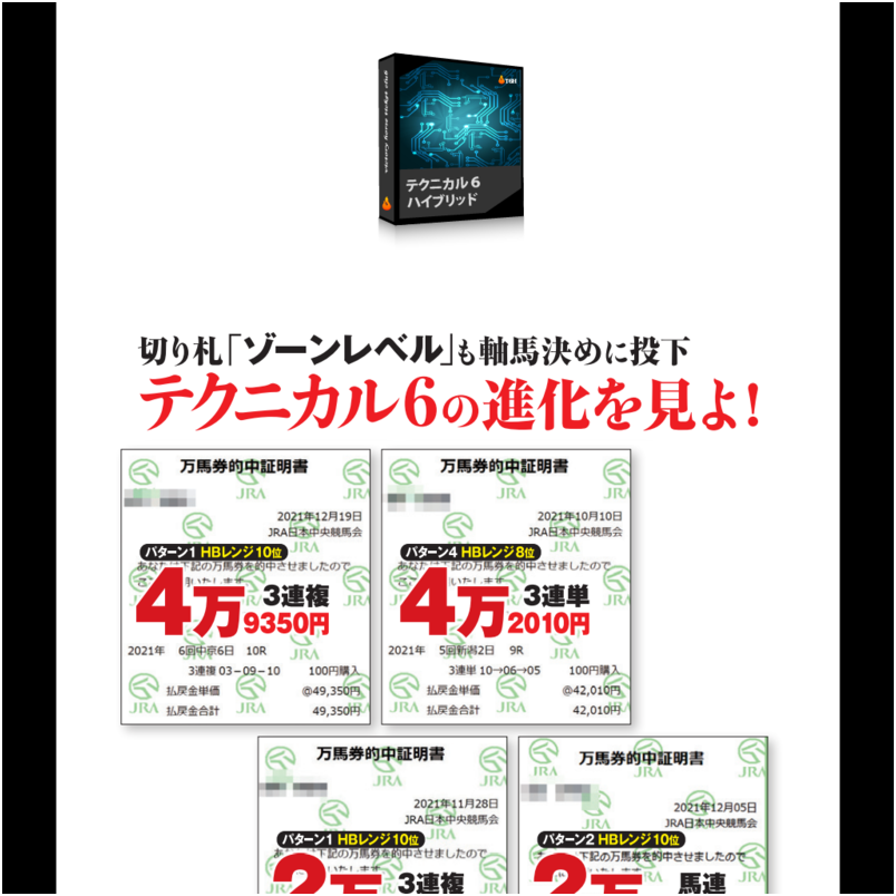 テクニカル６ハイブリッド・ソフト