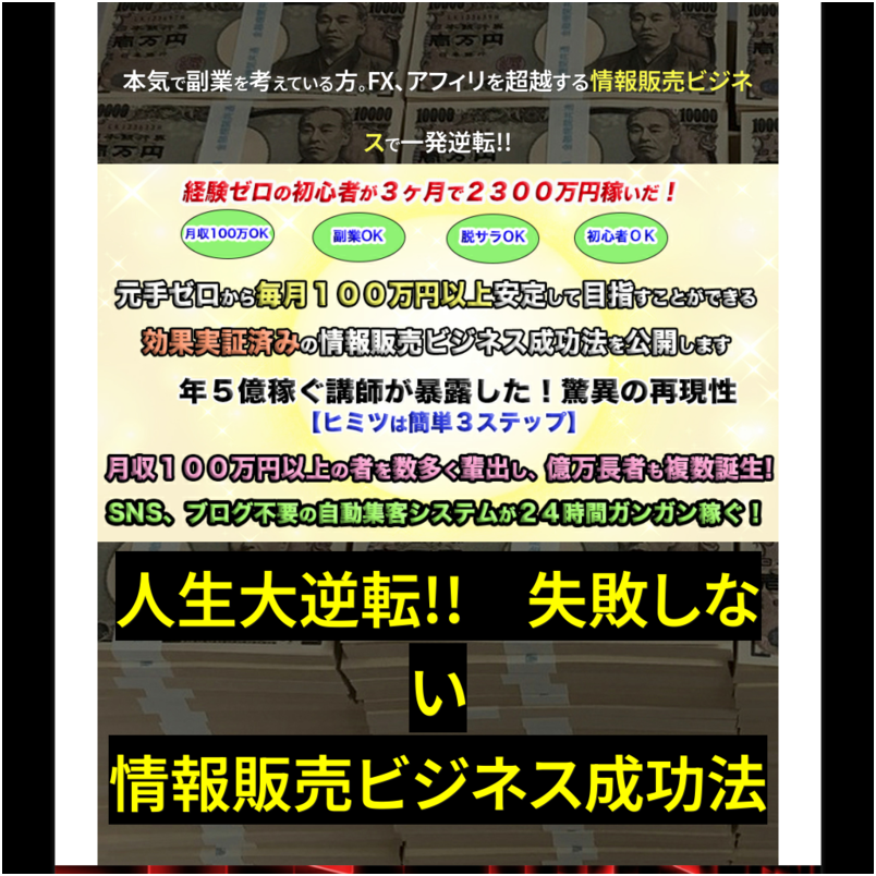 失敗しない情報販売ビジネス成功法